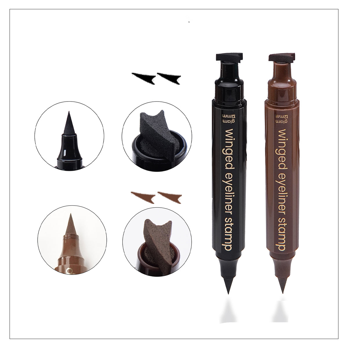 winged eyeliner stamp