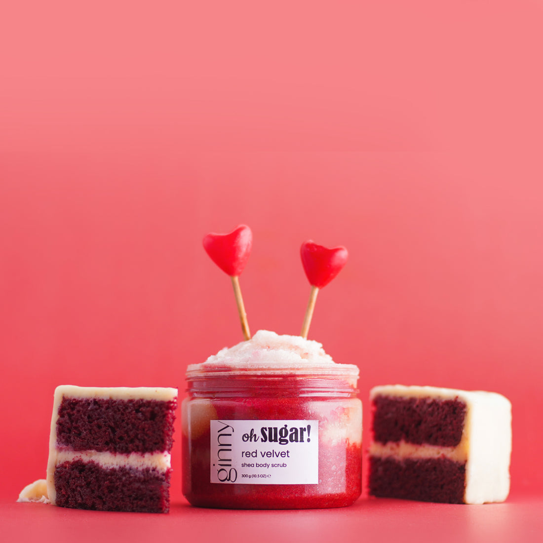 red velvet body scrub