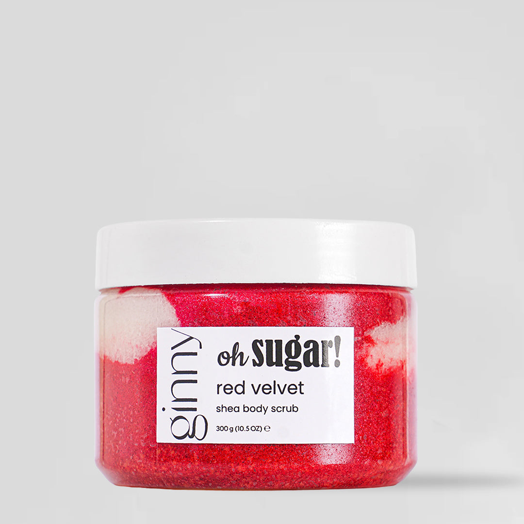 red velvet body scrub