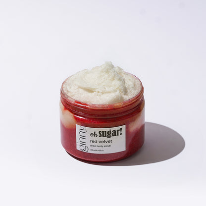 red velvet body scrub