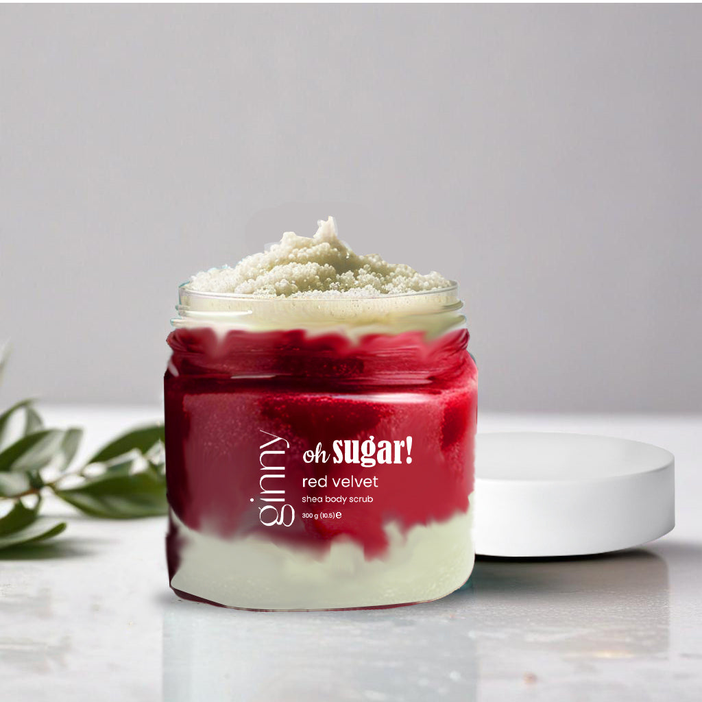 red velvet body scrub